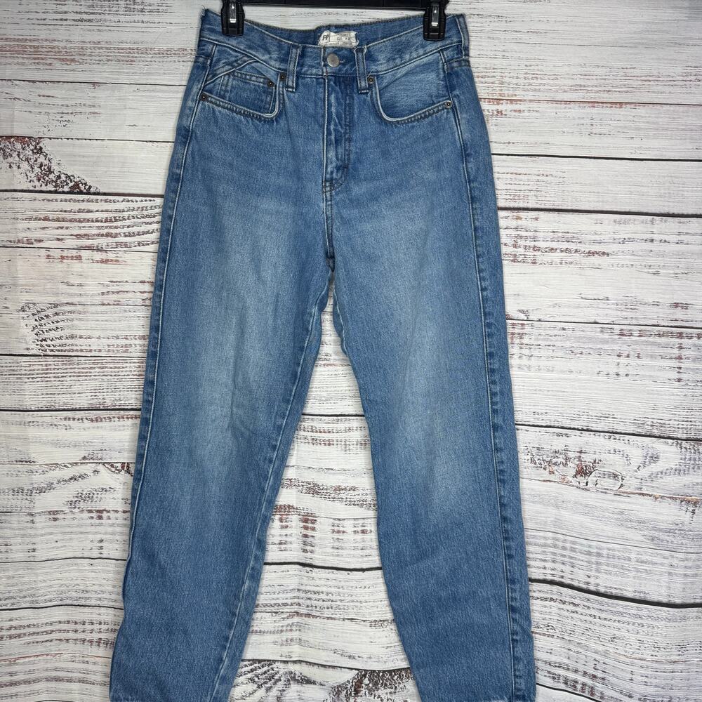 Free People High-Rise Tapered Jeans Women’s Size 26 – Medium Wash Denim - Picture 1 of 6